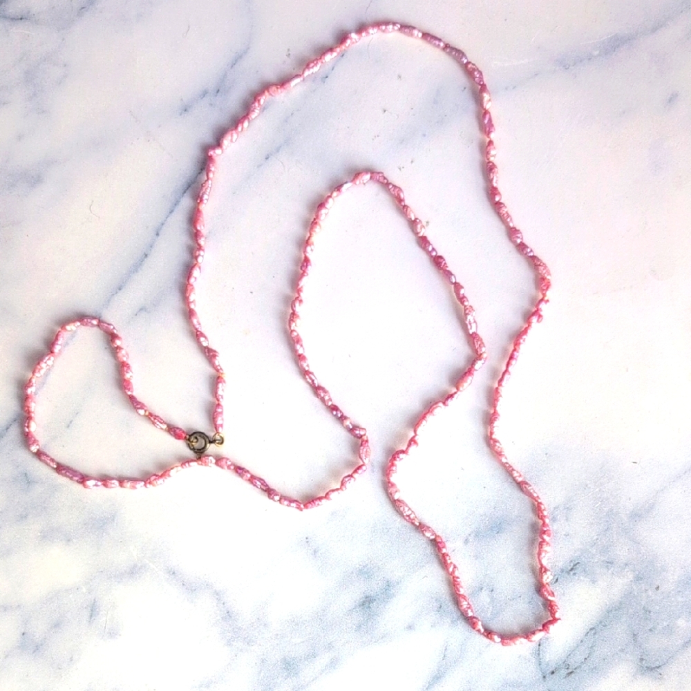 Pink Freshwater Pearl Necklace